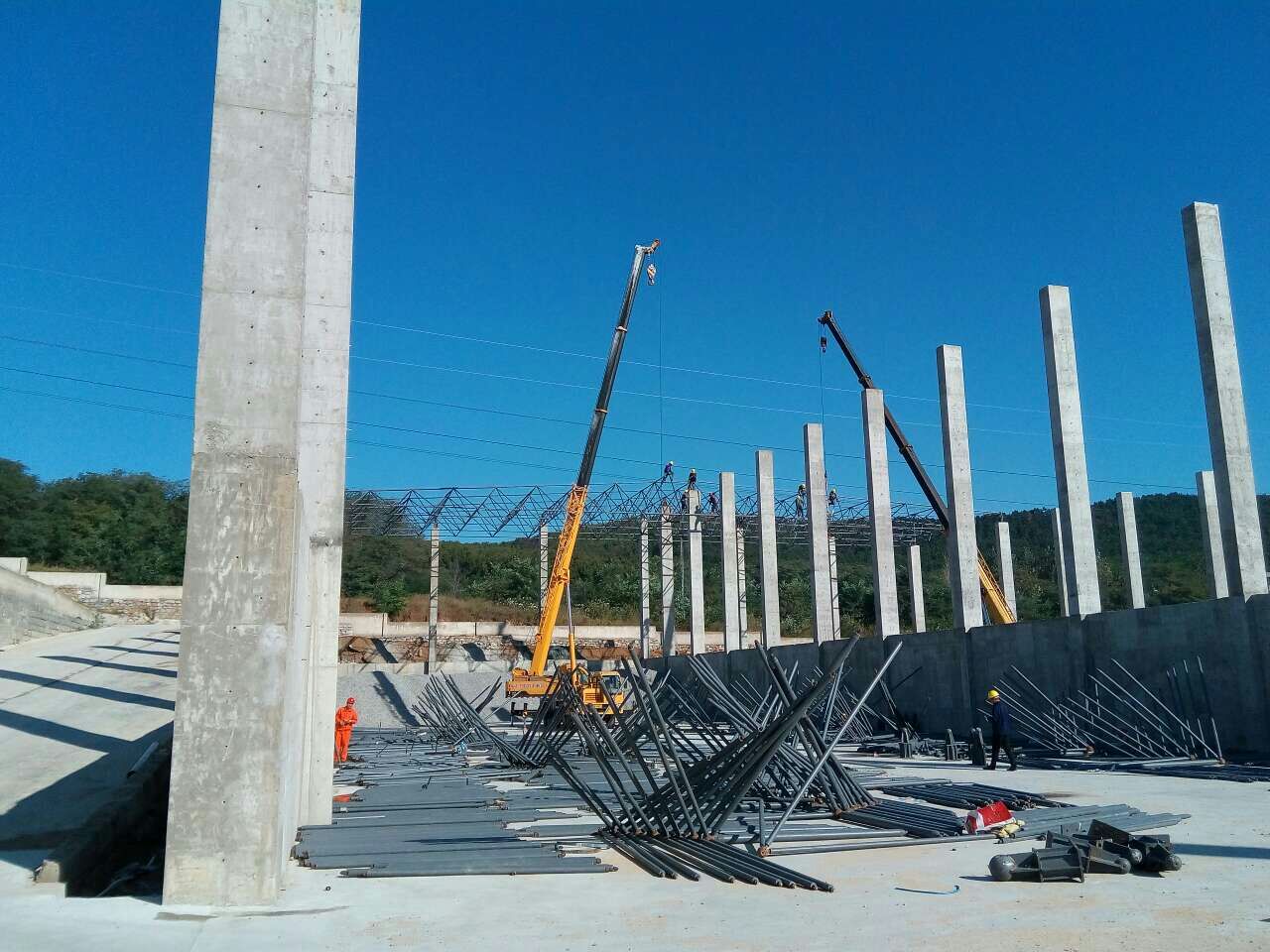 衡水搅拌站网架